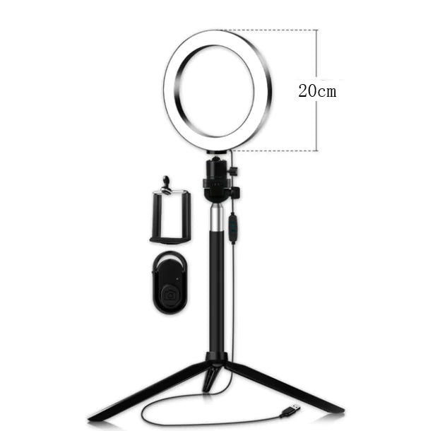 Portable ring light for Instagram and YouTube content creation