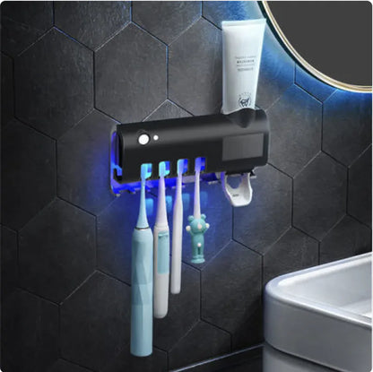 Smart toothbrush sterilizer with UV cleaning