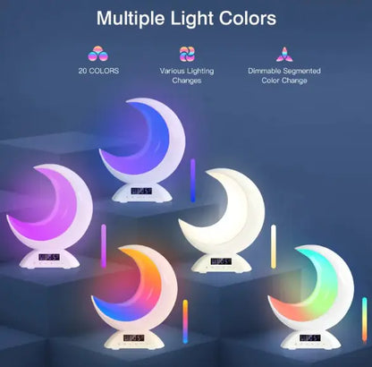 RGB Moon Bluetooth Speaker with color-changing LED lights