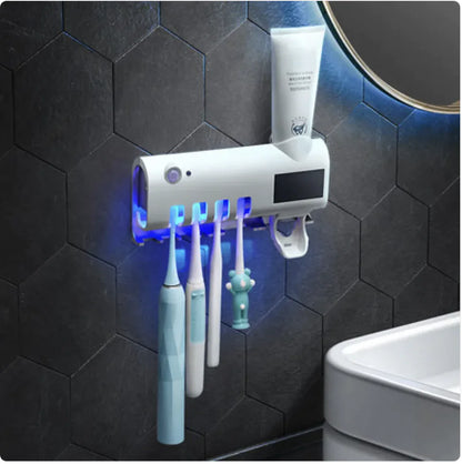 Smart toothbrush sterilizer with UV cleaning