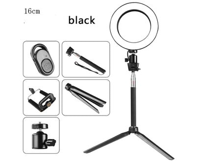 Selfie Ring Light with tripod and phone holder for TikTok videos
