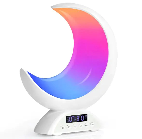 RGB Moon Bluetooth Speaker with color-changing LED lights